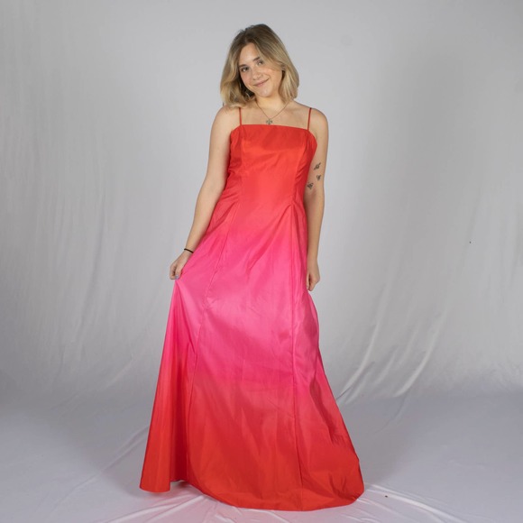 90s Niki Ombre Prom Dress | S | Bust 36" | Vintage size 6 | Vintage VTG - Picture 4 of 5